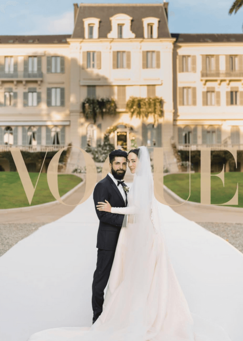 Magazine cover from a Sarah Haywood wedding