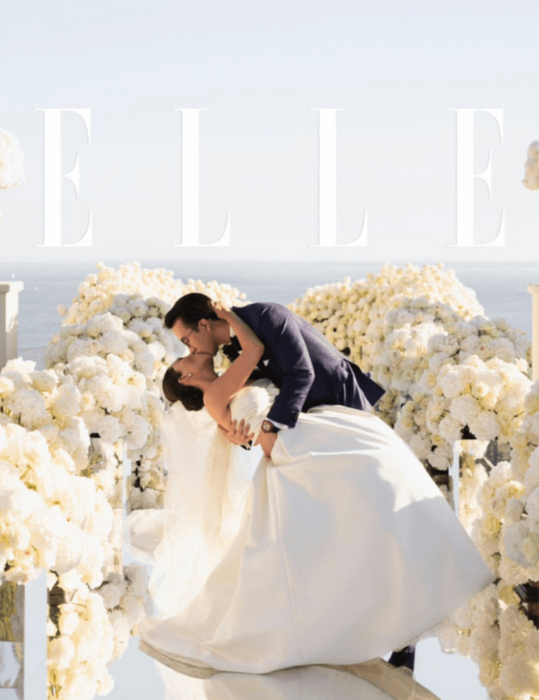Magazine cover from a Sarah Haywood wedding